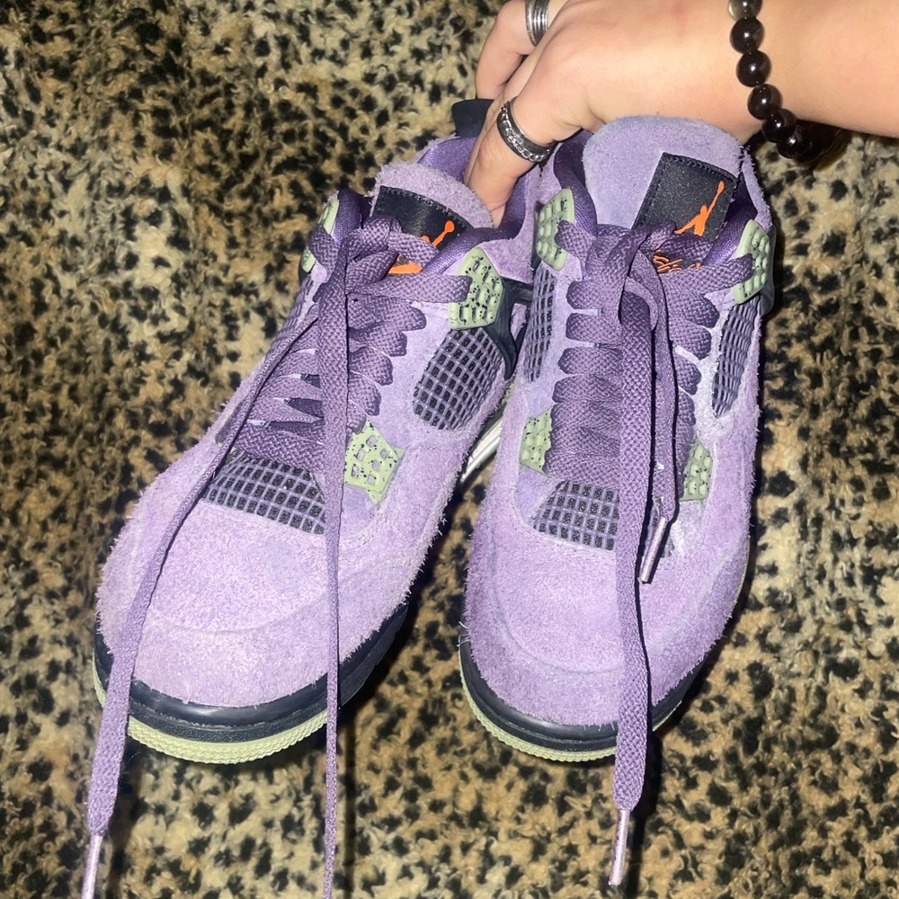 Purple Jordan 4s